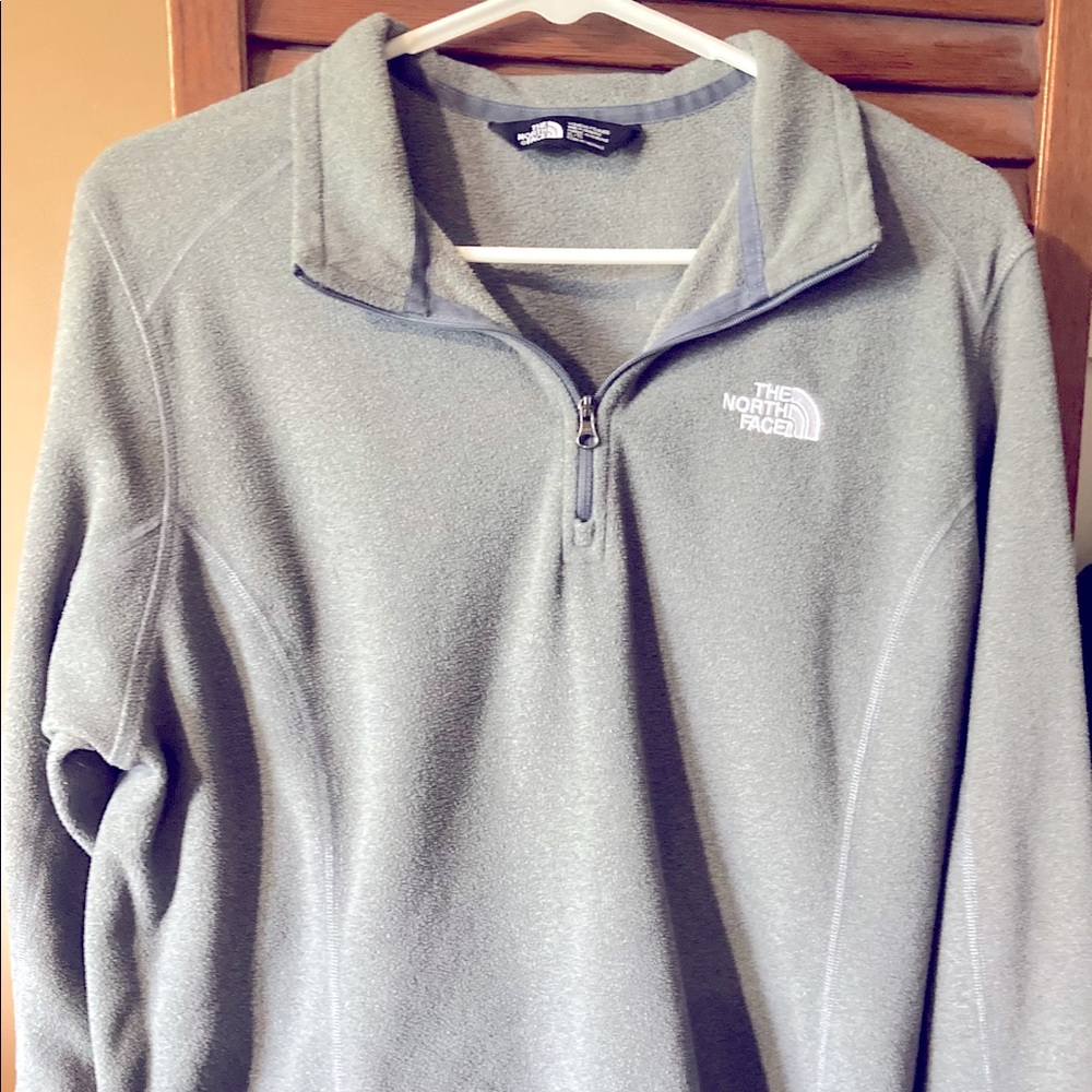 North face quarter zip sweatshirt